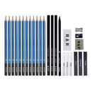 Premium Graphite & Charcoal Pencils <br> 26 Piece Set