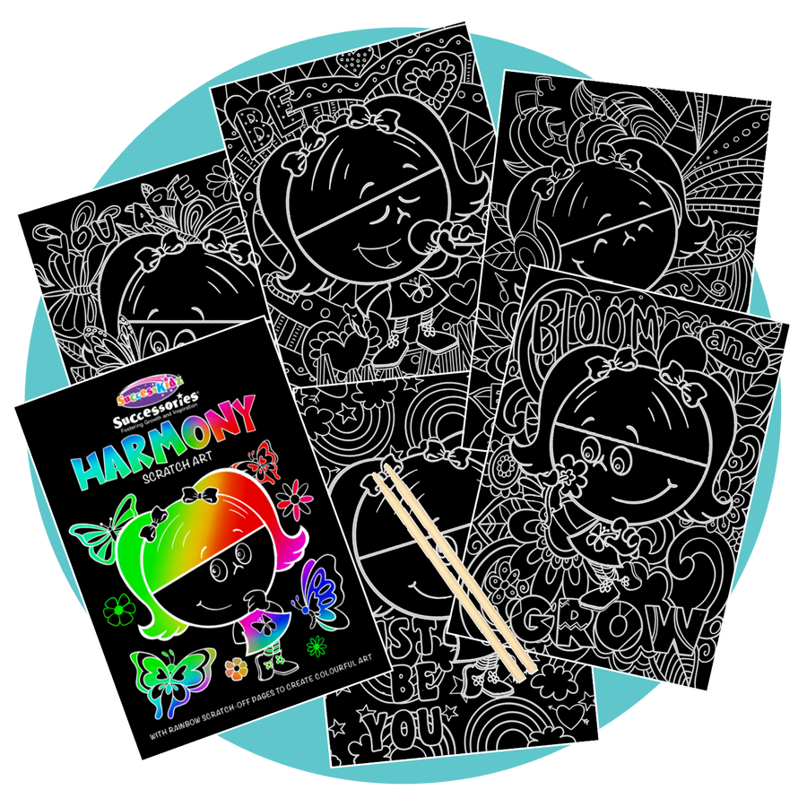Harmony Rainbow Scratch Art <br> 12 Piece Kit