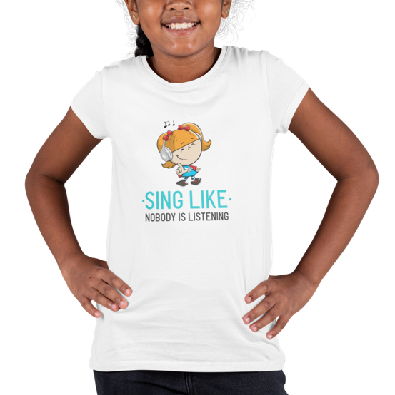Sing Like Nobody is Listening <br> Kids Cotton T-Shirt